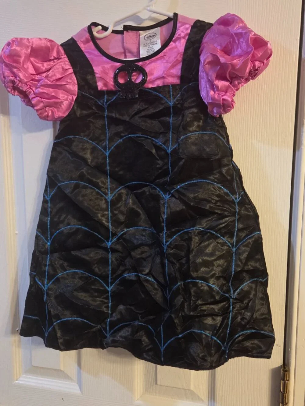 Disney Character Costume Dress Toddler Size 2 Pink and Black Spider Web Design
